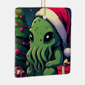 Kawaii Cthulhu Kerstmis - Merry Cthulhumas Keramisch Ornament (Rechts)