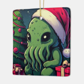 Kawaii Cthulhu Kerstmis - Merry Cthulhumas Keramisch Ornament (Links)