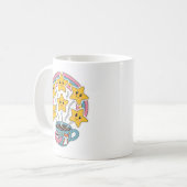 Kawaii Cup - Schattigee regenboogbeker met sterren Koffiemok (Voorkant links)