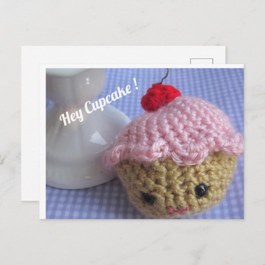 Kawaii cupcake ansichtkaart briefkaart (Voorkant / Achterkant)