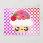 Kawaii Cupcake Briefkaart (Voorkant)
