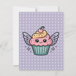 Kawaii Cupcake Briefkaart
