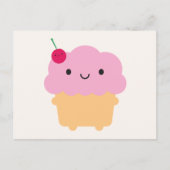 Kawaii Cupcake Briefkaart (Voorkant)