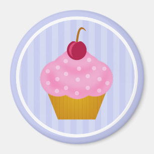 Kawaii Cupcake Cherry Magnet