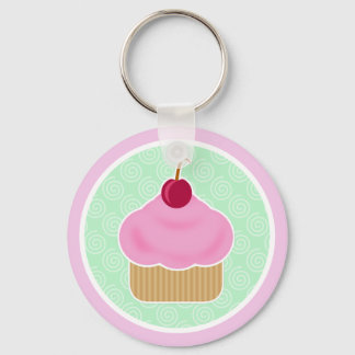 Kawaii Cupcake Cherry Sleutelhanger