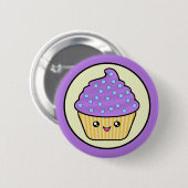 Kawaii Cupcake Cuppy Cake Ronde Button 5,7 Cm (Voorkant /achterkant)