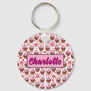Kawaii Cupcake Design – Schattigee dessertafbeeldi Sleutelhanger
