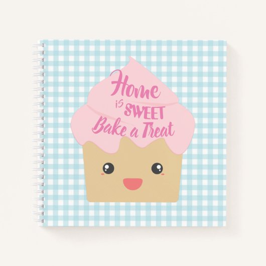 Kawaii Cupcake Dessert Recipes Notitieboek (Voorkant)