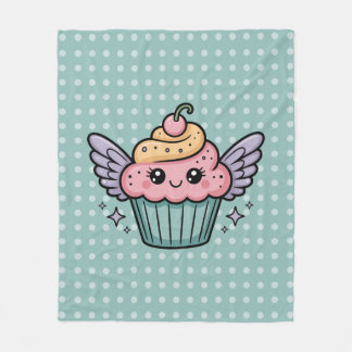 Kawaii Cupcake Fleece Deken