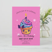 kawaii cupcake kaart (Staand voorkant)