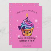 kawaii cupcake kaart (Voorkant / Achterkant)