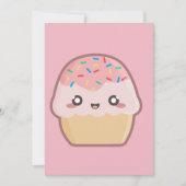 Kawaii cupcake kaart (Voorkant)