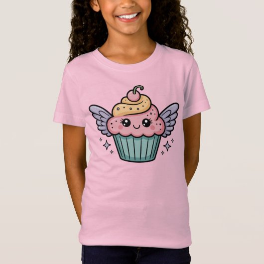  Kawaii Cupcake Kids T-shirt (Voorkant)