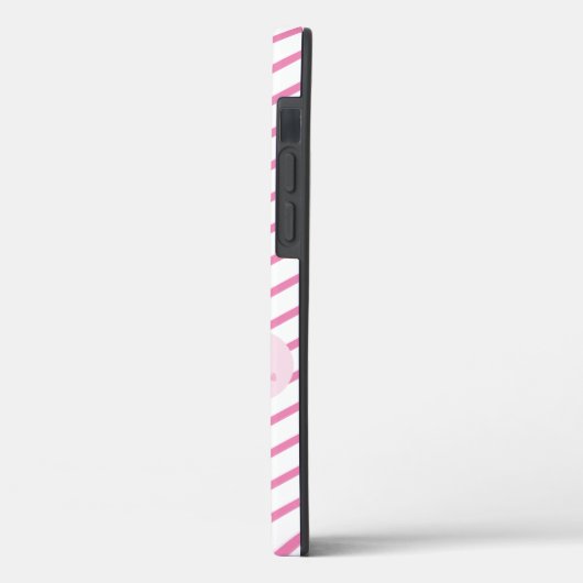 Kawaii Cupcake Love Pink Blauwgroen Stripe Cute Gi Case-Mate iPhone Case (Achterkant / Links)