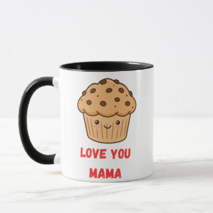 Kawaii Cupcake "Love You Mama" koffiemok Mok