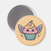 Kawaii Cupcake Magneet (Voorkant / Achterkant)