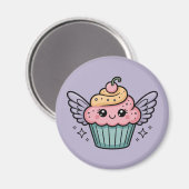 Kawaii Cupcake Magneet (Voorkant / Achterkant)