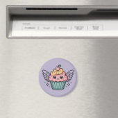 Kawaii Cupcake Magneet (Insitu (Vaatwasser))