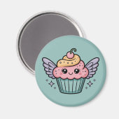 Kawaii Cupcake Magneet (Voorkant / Achterkant)