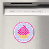 Kawaii Cupcake Magneet (Insitu (Vaatwasser))