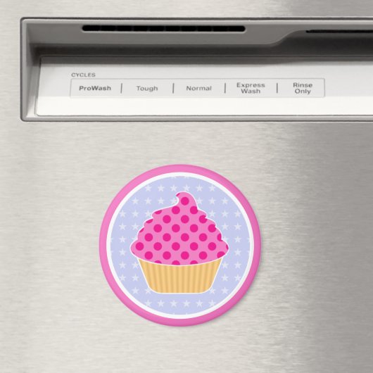 Kawaii Cupcake Magneet (Insitu (Vaatwasser))
