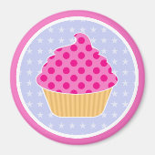 Kawaii Cupcake Magneet (Voorkant)