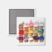 Kawaii cupcake magneet (Voorkant / Achterkant)