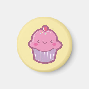 Kawaii Cupcake Magnet