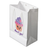Kawaii Cupcake Medium Cadeauzakje (Voorkant Gekanteld)