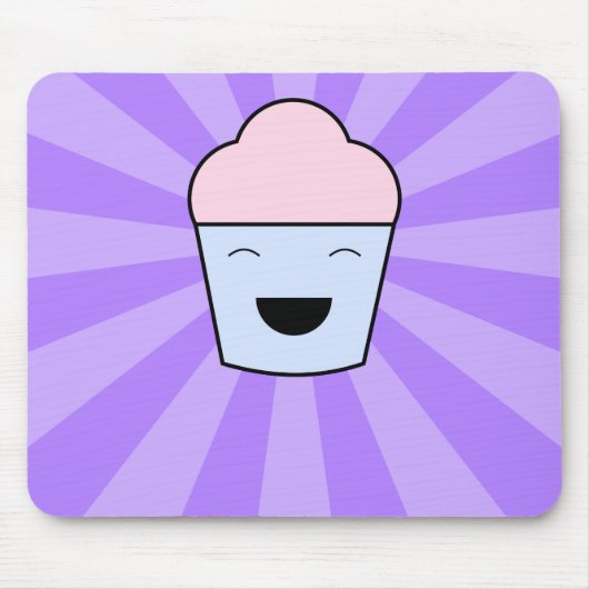 Kawaii Cupcake Mousepad Muismat (Voorkant)
