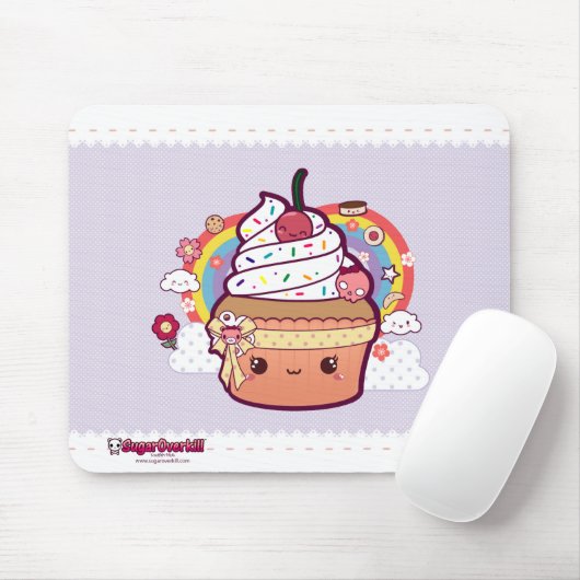 Kawaii Cupcake Muismat (Met muis)