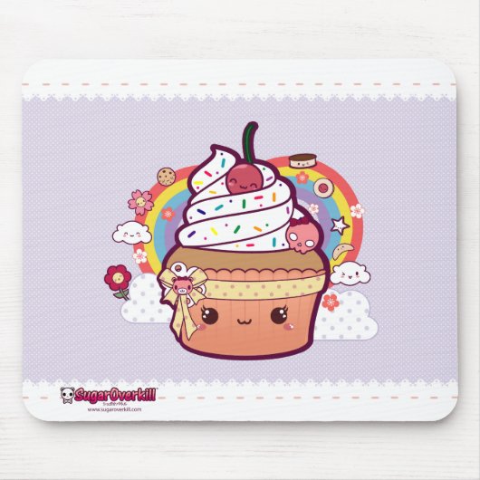 Kawaii Cupcake Muismat (Voorkant)