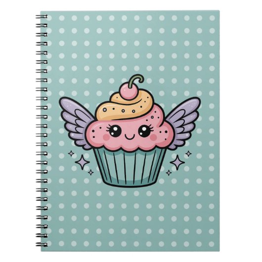 Kawaii Cupcake Notitieboek (Voorkant)