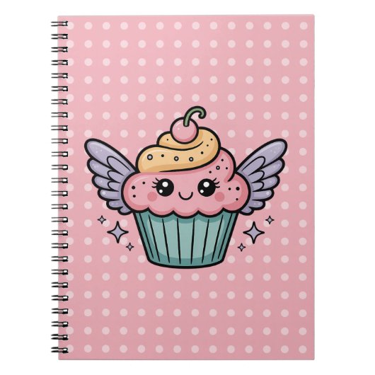 Kawaii Cupcake Notitieboek (Voorkant)