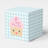 Kawaii Cupcake Pak een Treat Bedankdoosjes (Voorkant Zijde)