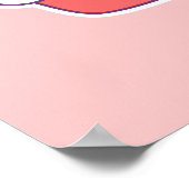 Kawaii Cupcake Rainbow Poster (Hoek)