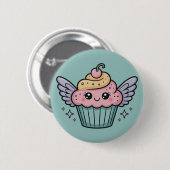 Kawaii Cupcake Ronde Button 5,7 Cm (Voorkant /achterkant)
