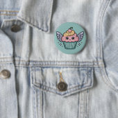 Kawaii Cupcake Ronde Button 5,7 Cm (In situ)