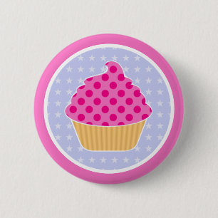 Kawaii Cupcake Ronde Button 5,7 Cm