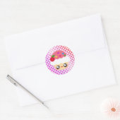 Kawaii Cupcake! Ronde Sticker (Envelop)