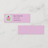 Kawaii Cupcake Skinny Profile Cards Mini Visitekaartje (Voorkant / Achterkant)