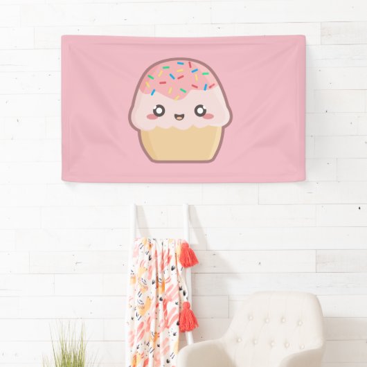 Kawaii cupcake spandoek (Insitu)