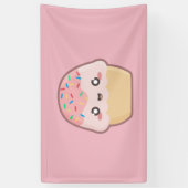Kawaii cupcake spandoek (Verticaal)