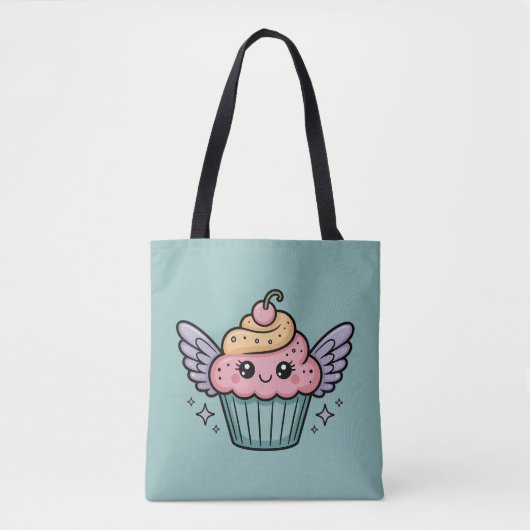 Kawaii Cupcake Tote Bag (Voorkant)