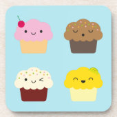 Kawaii Cupcakes Bier Onderzetter (Voorkant)