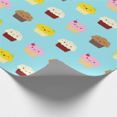 Kawaii Cupcakes Cadeaupapier (Hoek)