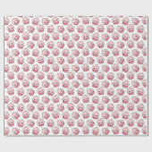 Kawaii cupcakes Wrapping Paper Cadeaupapier (Vlak)
