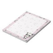 Kawaii Cupid Panda & Hearts Notitieblok (Linkerzijde)