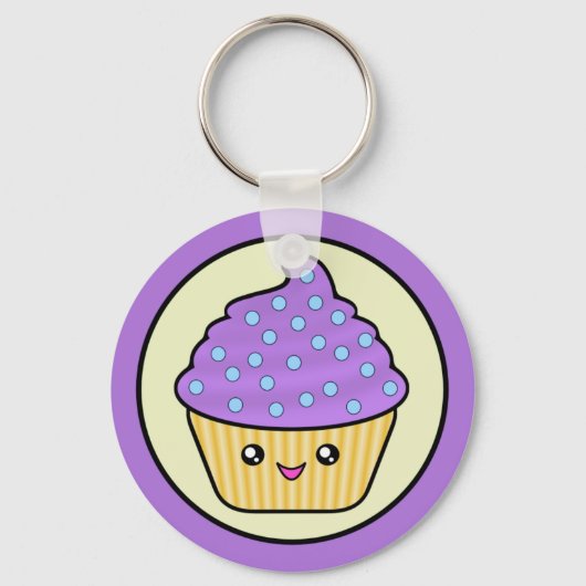 Kawaii Cuppy Cake Sleutelhanger (Voorkant)