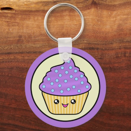 Kawaii Cuppy Cake Sleutelhanger (Voorkant)